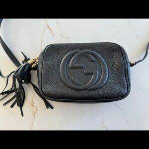 Gucci pebbled calfskin soho disco bag- REAL